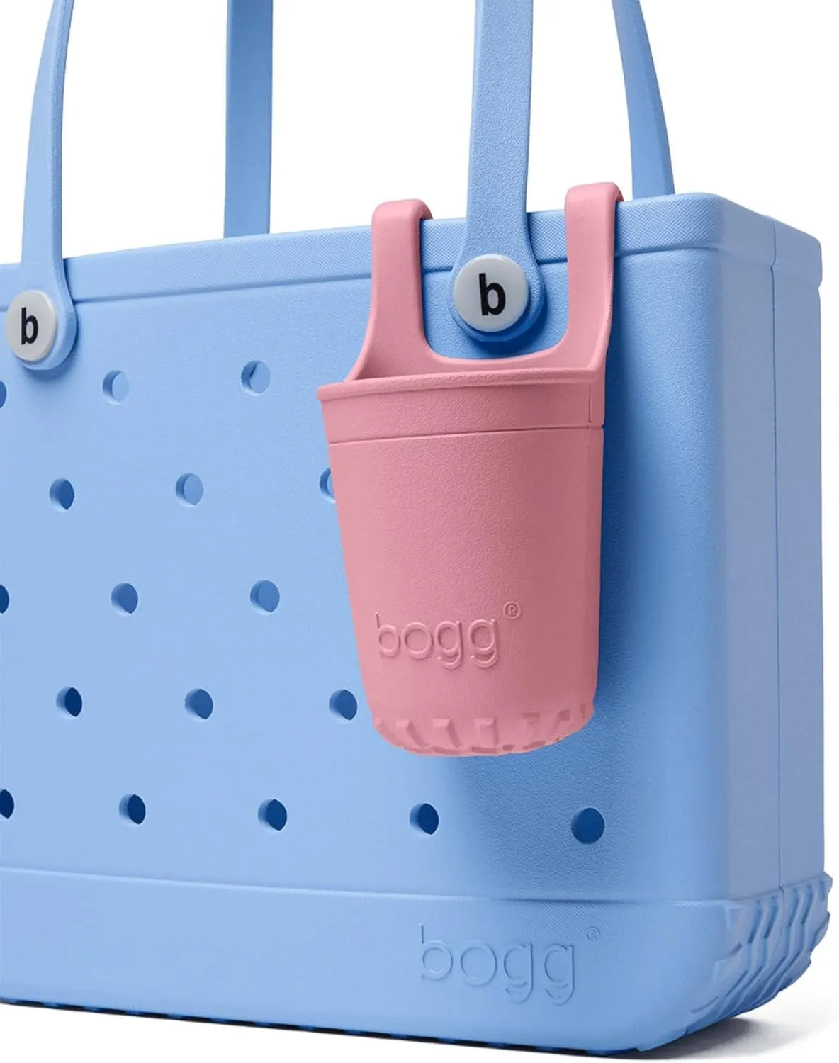 BOGG Bevy – Cup & Water Bottle Holder, Organizer – 4in L x 3.5in W x 5.25in H – Drink Accessory fits All Bogg Bags – Lightweight, Washable, Durable – All Purpose EVA – Beverage, Keys, Phone, Snacks(Blushing)