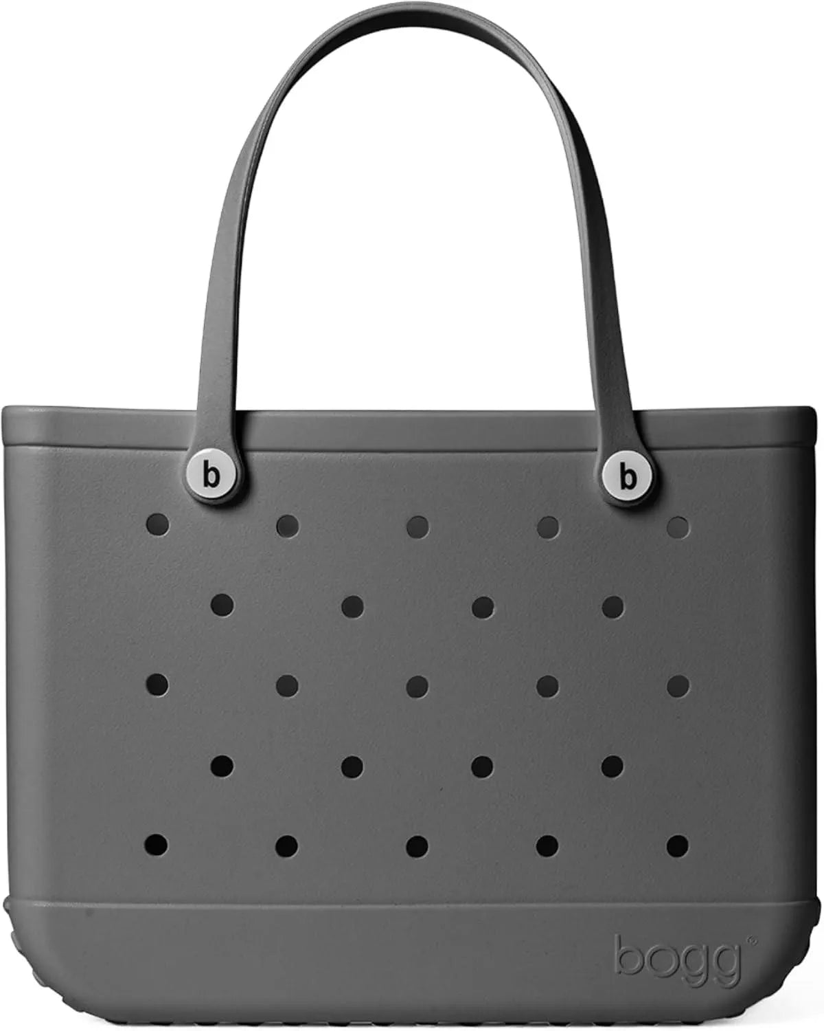BOGG BAG – Tote for Beach, Pool, Boat, Sports – All Purpose EVA – White Buttons(Fogg)