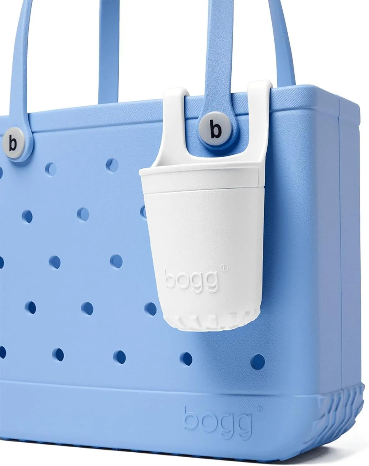 BOGG Bevy – Cup & Water Bottle Holder, Organizer – 4in L x 3.5in W x 5.25in H – Drink Accessory fits All Bogg Bags – Lightweight, Washable, Durable – All Purpose EVA – Beverage, Keys, Phone, Snacks(For Shore White)