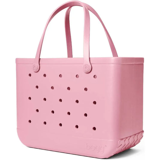 BOGG BAG Original Large Tote – 19” x 14” x 9” – Durable, Washable, Tip-proof – Beach, Pool, Boat, Work, Sports(Blowing Pink Bubbles)