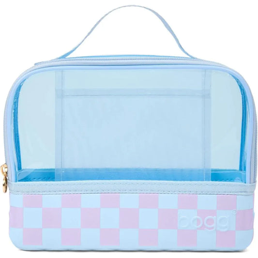 BOGG BAG Boggs n Ends Travel Organizer Pouch – 9” x 3” x 7” – Durable, Washable, Tip-proof – Compact Cosmetics Case (Checker Out)