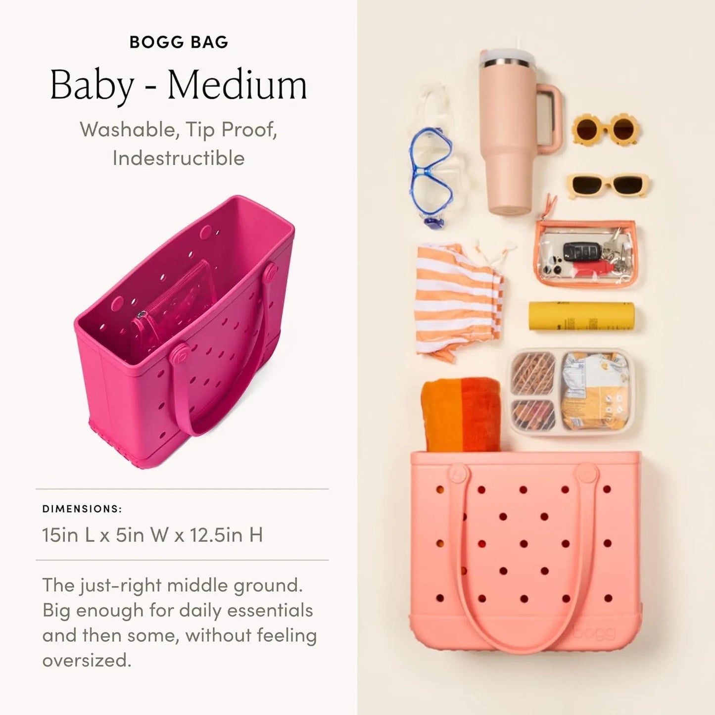 Baby Bogg Bag(Haute Pink)