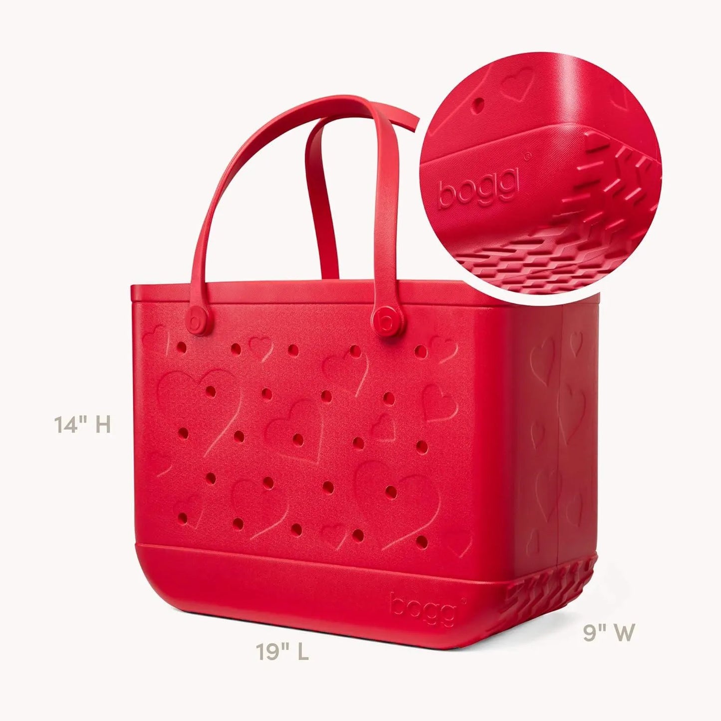Original Bogg® Bag – Conversation Hearts BRIGHT RED