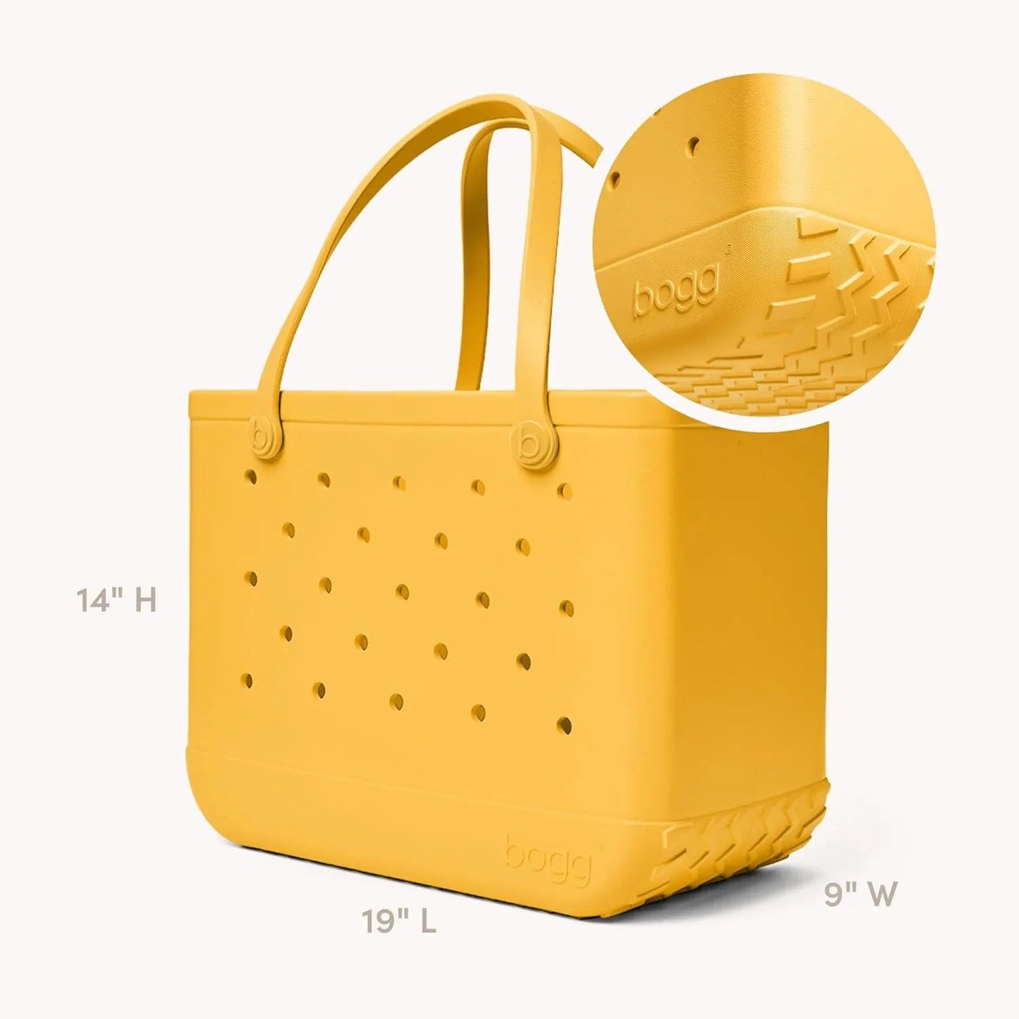 BOGG BAG Original Tote – Durable, Washable, Tip-proof – Beach, Pool, Boat, Work, Sports(Yellow-there)
